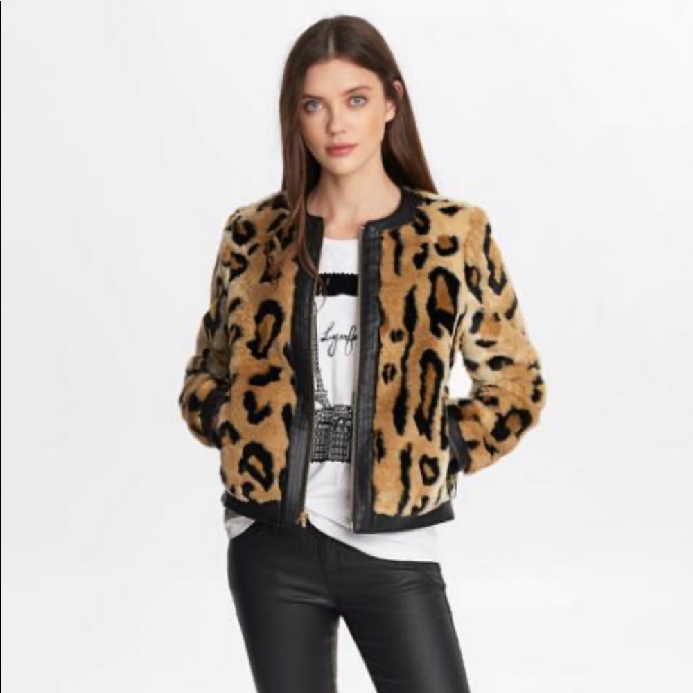COPY - Karl Lagerfeld S  LEOPARD PRINT SHORT JACKET